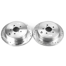 Cargar imagen en el visor de la galería, Power Stop 13-16 Subaru BRZ Rear Evolution Drilled &amp; Slotted Rotors - Pair