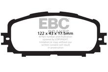 Cargar imagen en el visor de la galería, EBC 12+ Toyota Yaris 1.5 Greenstuff Front Brake Pads