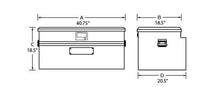 Cargar imagen en el visor de la galería, Tradesman Aluminum Flush Mount Truck Tool Box (40in.) - Brite