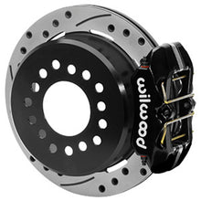 Cargar imagen en el visor de la galería, Wilwood Ford Explorer 8.8in Rear Axle Dynapro Disc Brake Kit 11in Drilled/Slotted Rotor -Blk Caliper