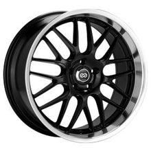 Cargar imagen en el visor de la galería, Enkei Lusso 18x7.5 42mm Offset 5x110 Bolt Pattern 72.6 Bore Dia Black w/ Machined Lip Wheel