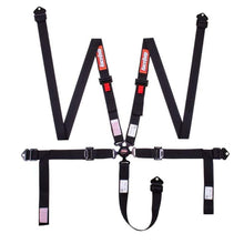 Cargar imagen en el visor de la galería, RaceQuip Camlock 5 Point 2In Auto Racing Harness Set / Pull-Down Lap / SFI 16.1 Seat Belt Set- Black
