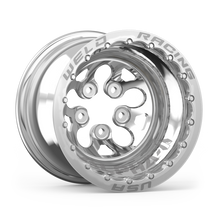 Cargar imagen en el visor de la galería, Weld Alpha-1 15x13 / 5x4.5 BP / 3in. BS Polished Wheel - Polished Double Beadlock MT
