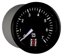 Cargar imagen en el visor de la galería, Autometer Stack Instruments 52mm 0-7 BAR M10 (M) Mechanical Oil Pressure Gauge - Black