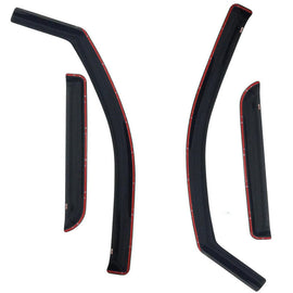 Westin 2007-2014 Chevy Silverado 2500/3500 Extended Cab In-Channel Wind Deflector 4pc - Smoke