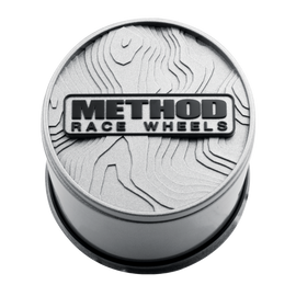Method Race Wheels Topo Push-Through Center Cap - Silver