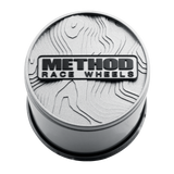Method Race Wheels Topo Push-Through Center Cap - Silver