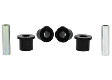 Cargar imagen en el visor de la galería, Whiteline Plus 97-05 Nissan Frontier D22 2WD Rear Spring Eye and Shackle Bushing