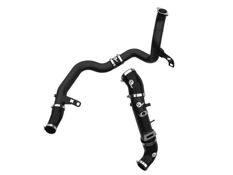 aFe 19-22 Hyundai Veloster N BladeRunner Aluminum Hot & Cold Charge Pipe Kit - Black