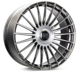 Vossen HF-8 24x10 - 5x130 - ET15 - Deep Face - 84.1 - EMC Polished / Brushed Wheel