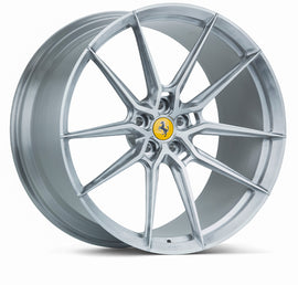 Vossen x Novitec NF9 21x12in - 5x114.3 BP - ET30 - Brushed Gloss Clear Ferrari 488 / F8 Rear Wheel