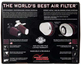 K&N 08-10 Harley-Davidson Touring Models Performance Intake Kit - Bright Aluminized