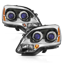 Cargar imagen en el visor de la galería, ANZO 2007-2008 Gmc Acadia Crystal Headlight Chrome Amber(OE)