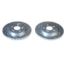 Cargar imagen en el visor de la galería, Power Stop 14-19 Mercedes-Benz CLA250 Rear Evolution Drilled &amp; Slotted Rotors - Pair