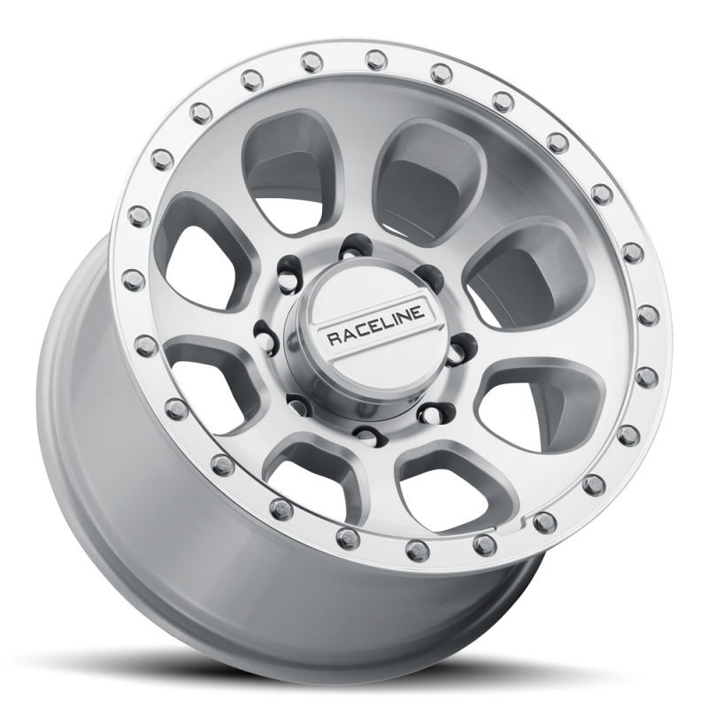 Raceline 961MC Bolt 17x9in / 6x135 BP / -12mm Offset / 87.1mm Bore - Machined Cc