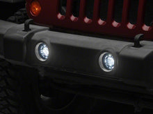 Cargar imagen en el visor de la galería, Raxiom 07-18 Jeep Wrangler JK V2 LED Switchback Fog Lights with Amber Turn Signal and Halo Rings