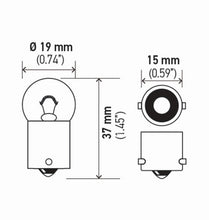 Cargar imagen en el visor de la galería, Hella Bulb 5007 12V 5W Ba15S B6 (2)