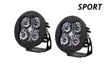 Cargar imagen en el visor de la galería, Diode Dynamics SS3 LED Pod Sport - White SAE Fog Round (Pair)