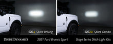 Cargar imagen en el visor de la galería, Diode Dynamics 2021 Ford Bronco SS3 LED Ditch Light Kit Sport White Combo