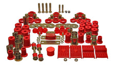 Cargar imagen en el visor de la galería, Energy Suspension 67-69 Chevrolet Camaro (w/multi leaf springs) Red Hyper-flex Master Bushing Set