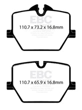Cargar imagen en el visor de la galería, EBC Racing 2020+ Toyota GR Supra 2.0T/3.0T (w/13.6in Rear Rotor) RP-X Race Rear Brake Pads