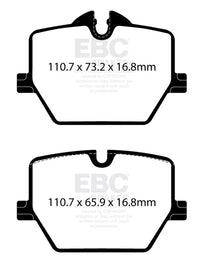 EBC Racing 2020+ Toyota GR Supra 2.0T/3.0T (w/13.6in Rear Rotor) RP-X Race Rear Brake Pads