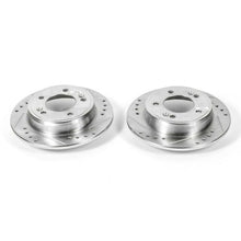 Cargar imagen en el visor de la galería, Power Stop 11-19 Hyundai Elantra Rear Evolution Drilled &amp; Slotted Rotors - Pair
