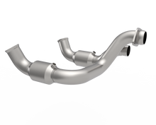 Cargar imagen en el visor de la galería, Kooks 20-22 Ford F250 7.3L V8 / Ford F350 7.3L V8 2in x 3in SS Headers w/ H.O. Green Catted Conn