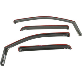 Westin 2015-2018 Chevrolet/GMC Colorado/Canyon Crew Cab In-Channel Wind Deflector 4pc - Smoke