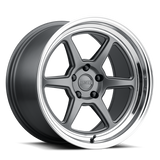 Kansei K14G Roku 18x8.5in / 5x108 BP / 35mm Offset / 63.4mm Bore - Matte Gunmetal
