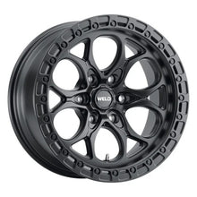 Load image into Gallery viewer, Weld 17x9 Ledge 6 6x135 ET00 BS 5.00 Satin BLK / Satin BLK Ring 87.1