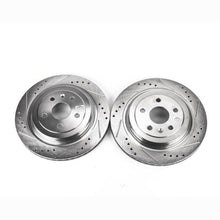 Cargar imagen en el visor de la galería, Power Stop 08-14 Cadillac CTS Rear Evolution Drilled &amp; Slotted Rotors - Pair