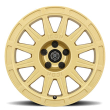 Cargar imagen en el visor de la galería, ICON Ricochet 17x8 5x4.5 38mm Offset 6in BS - Gloss Gold Wheel