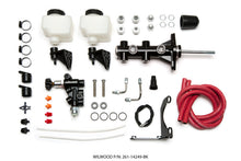 Cargar imagen en el visor de la galería, Wilwood Tandem Remote M/C Kit w L/H Brkt &amp; Prop Valve - 7/8in Bore Black-W/Pushrod