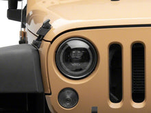 Cargar imagen en el visor de la galería, Raxiom 07-18 Jeep Wrangler JK 7-Inch V2 Dragon Eye LED Headlights- Black Housing- Clear Lens
