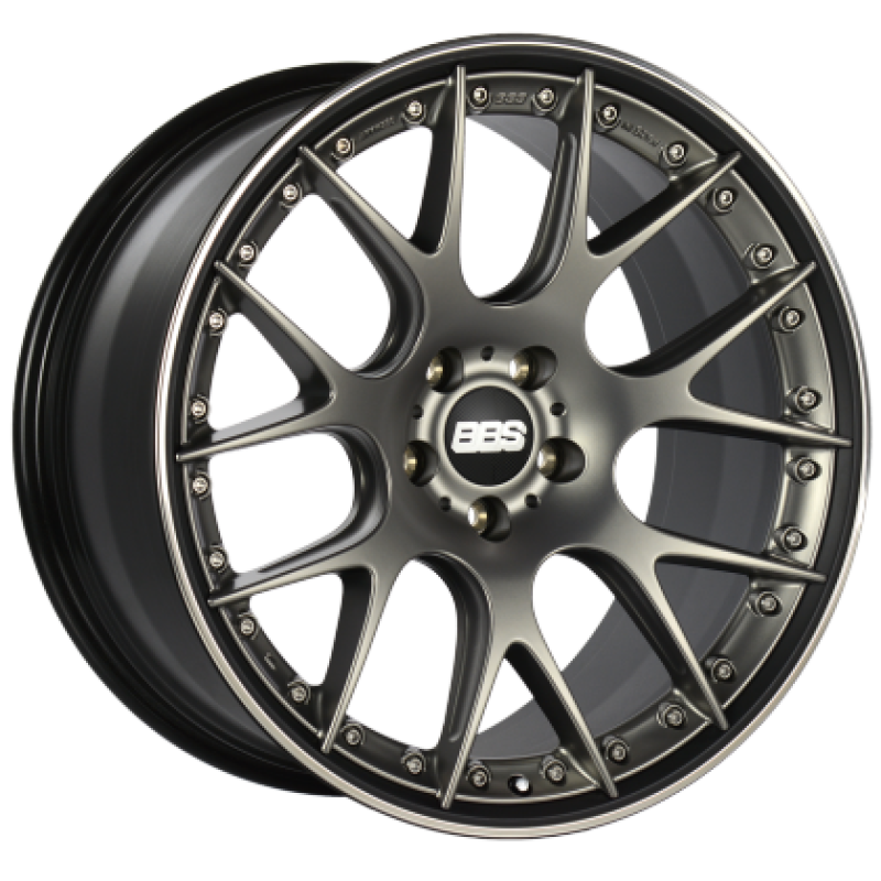 BBS CH-RII 20x11.5 5x130 ET47 CB71.6 Satin Platinum Center Black Lip Stainless Rim Protector Wheel