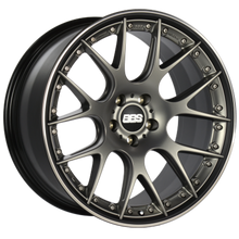 Cargar imagen en el visor de la galería, BBS CH-RII 21x10.5 5x130 ET47 71.6 CB Satin Platinum Center Black Lip SS Rim Prot Wheel w/MS Etching