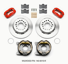 Cargar imagen en el visor de la galería, Wilwood Forged Dynalite P/S Park Brake Kit Red 12 Bolt 2.75in offset Staggered Shock
