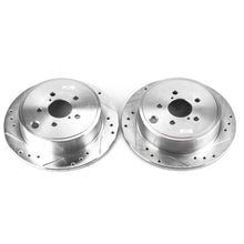 Cargar imagen en el visor de la galería, Power Stop 13-16 Subaru BRZ Rear Evolution Drilled &amp; Slotted Rotors - Pair