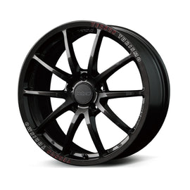 Versus VT125S 18X7.5 +50 5x114.3 Super Dark Gunmetal/MC/RAP (Red Clear)
