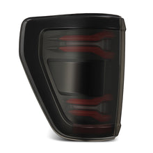 Cargar imagen en el visor de la galería, AlphaRex 24-25 Ford F-150 LUXX LED Taillights Blk-Red Activ Light/Seq Signal - Smoked Lens