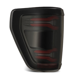 AlphaRex 24-25 Ford F-150 LUXX LED Taillights Blk-Red Activ Light/Seq Signal - Smoked Lens