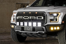 Cargar imagen en el visor de la galería, Diode Dynamics 17-20 Ford Raptor SS5 Grille CrossLink Lightbar Kit - Yellow Pro Combo