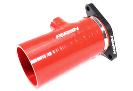PERRIN 22-26 Subaru WRX / 20-25 LGT & OBXT Turbo Inlet Hose w/Turbo Adapter Flange (Short) - Red