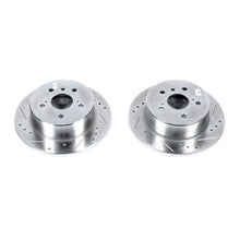 Cargar imagen en el visor de la galería, Power Stop 13-18 Lexus ES300h Rear Evolution Drilled &amp; Slotted Rotors - Pair