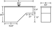 Cargar imagen en el visor de la galería, Tradesman Aluminum Fender Well Truck Tool Box (48in.) - Black