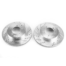 Cargar imagen en el visor de la galería, Power Stop 03-06 Mitsubishi Lancer Rear Evolution Drilled &amp; Slotted Rotors - Pair