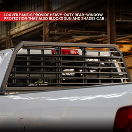 Gen-Y 20+ GMC GM 2500/3500 Defender Center Louver Panel for Headache Rack - Black