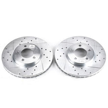 Cargar imagen en el visor de la galería, Power Stop 96-99 Ford Taurus Front Evolution Drilled &amp; Slotted Rotors - Pair