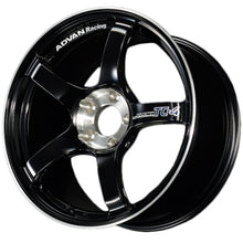 Cargar imagen en el visor de la galería, Advan TC4 18x9.5 +38 5x120 Racing Gloss Black &amp; Diamond Cut Wheel